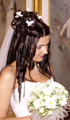 Свадебная прическа на длинные волосы