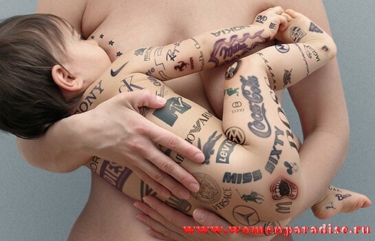 Ребенок в татуировках