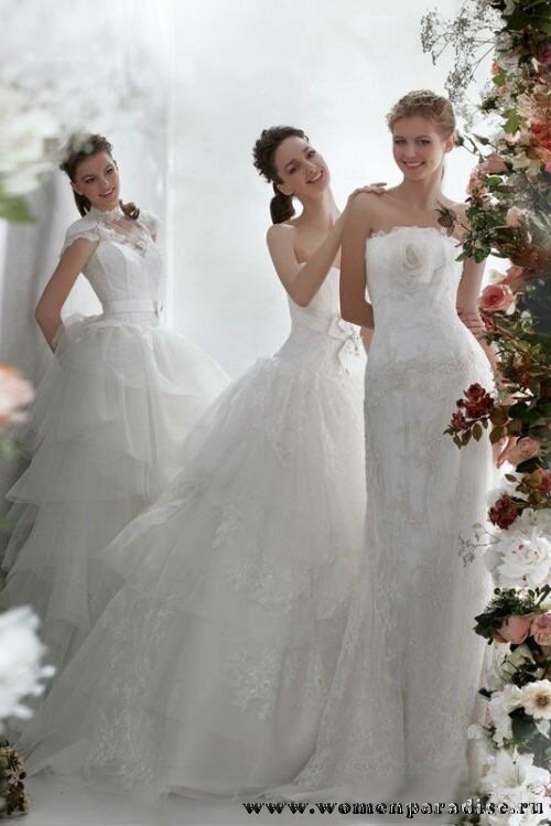 Невесты в свадебном платье